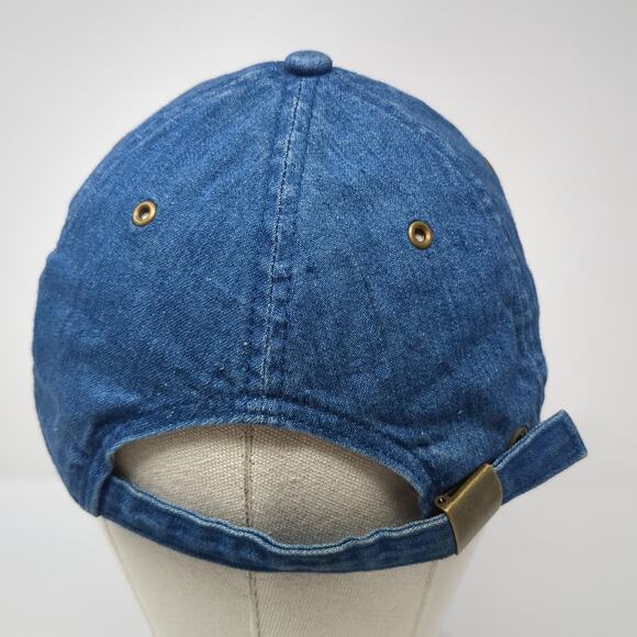 Gap Slideback Baseball Cap Blue Medium Adjustable Vented Holes 6 Panel Blank - Picture 6 of 9